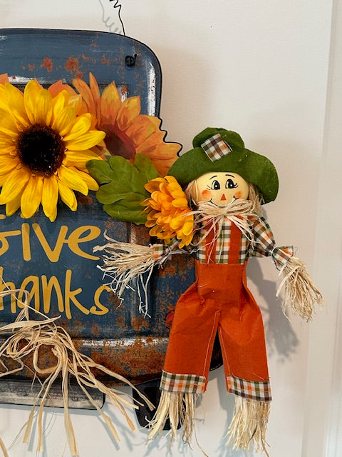 Blue Truck Harvest - Fall Door Decoration