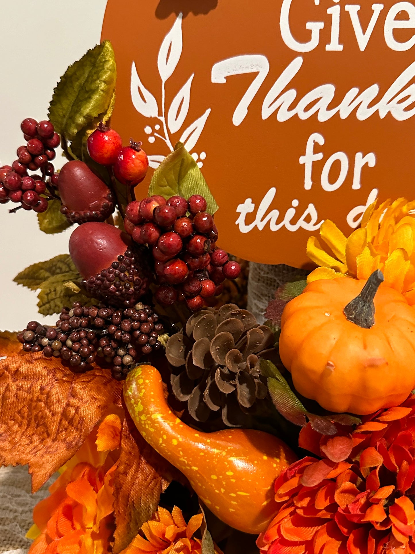 Orange Pumpkin - Give Thanks for This Day