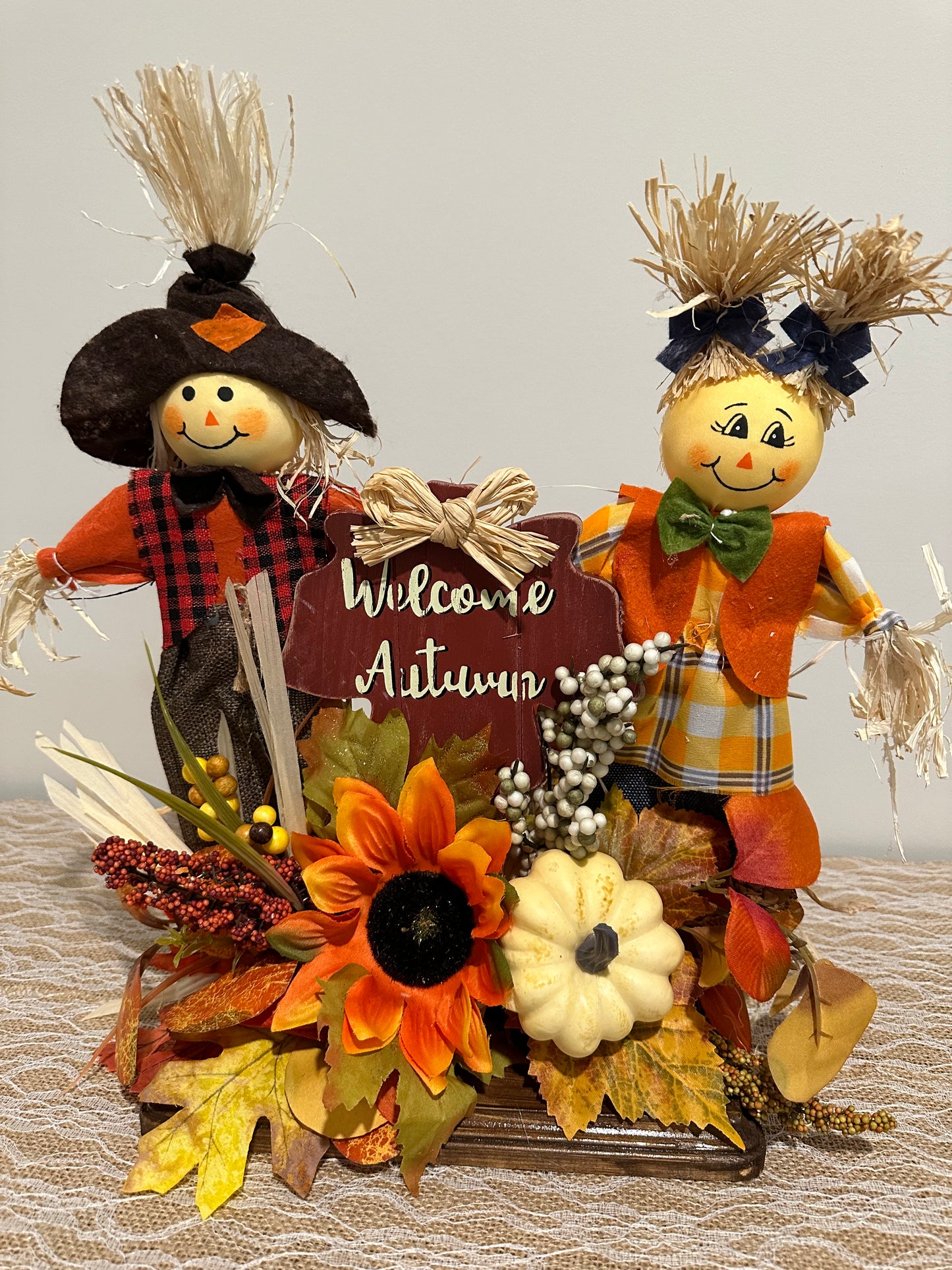 Z. Festive Welcome Autumn - Orange Red Sunflower
