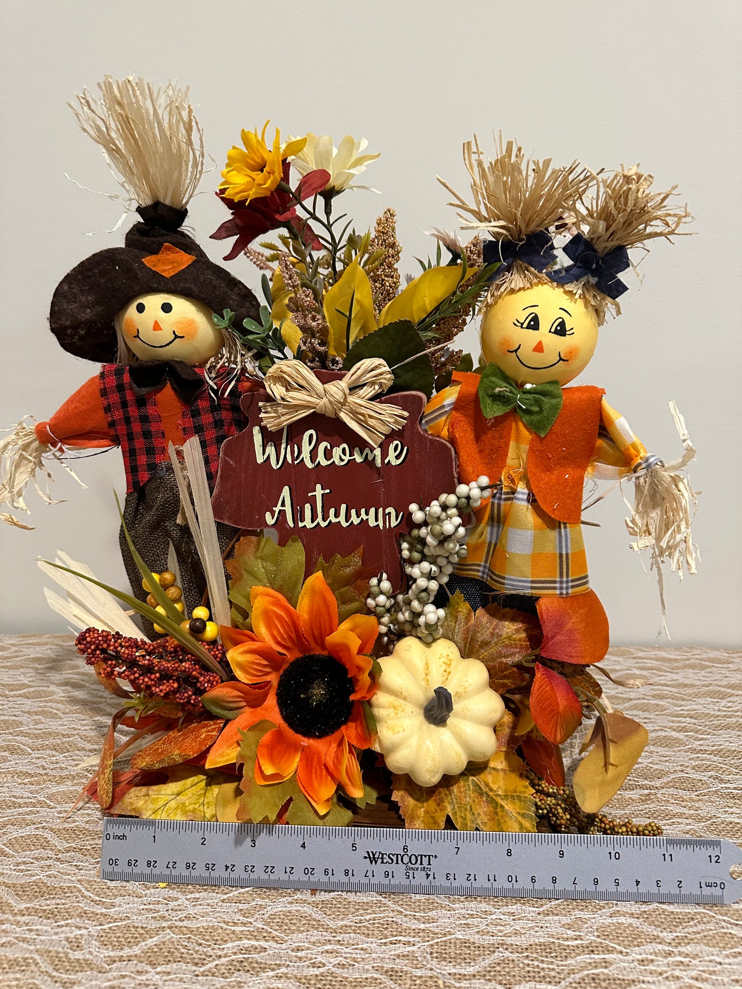Z. Festive Welcome Autumn - Orange Red Sunflower