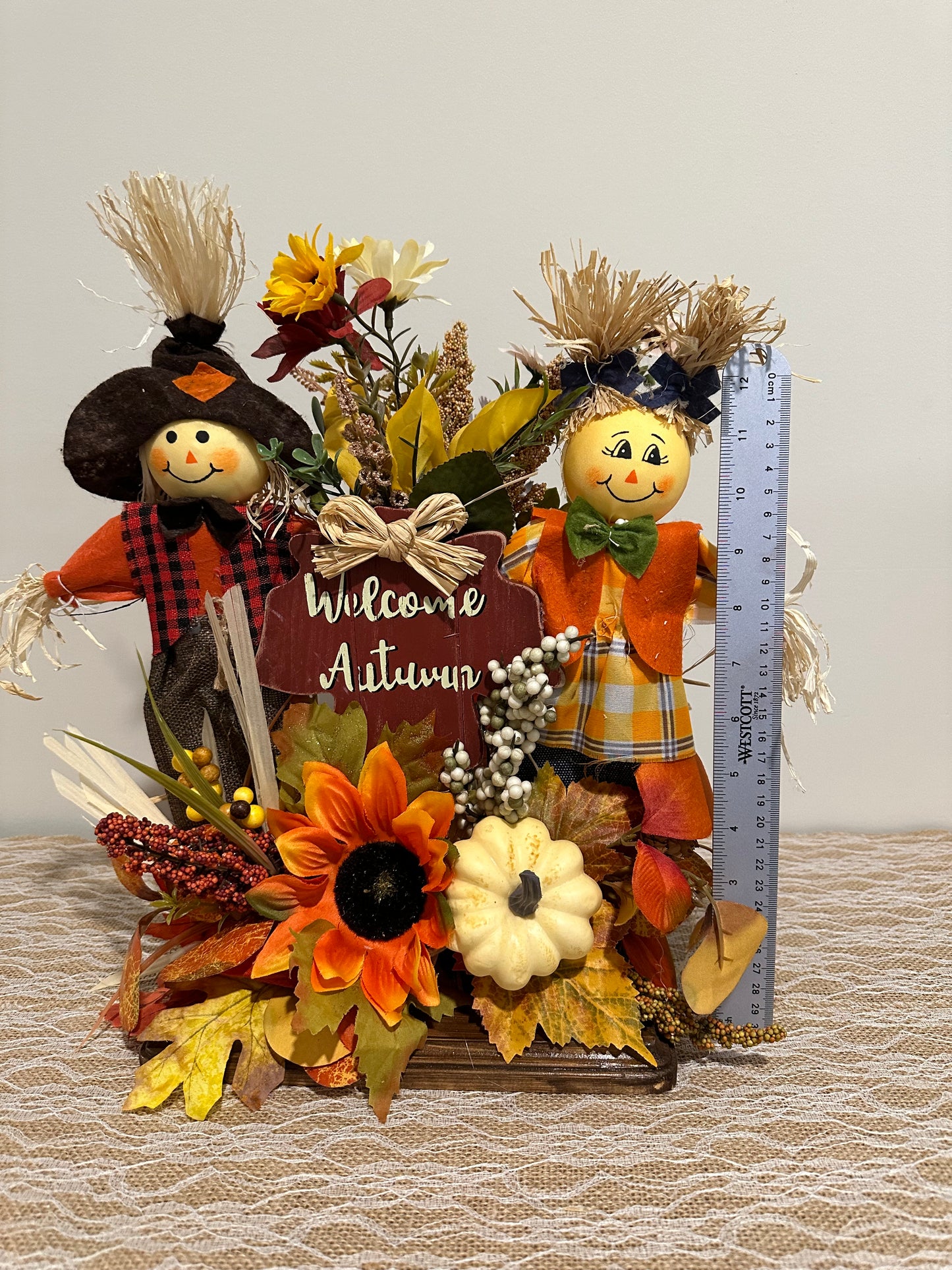 Z. Festive Welcome Autumn - Orange Red Sunflower