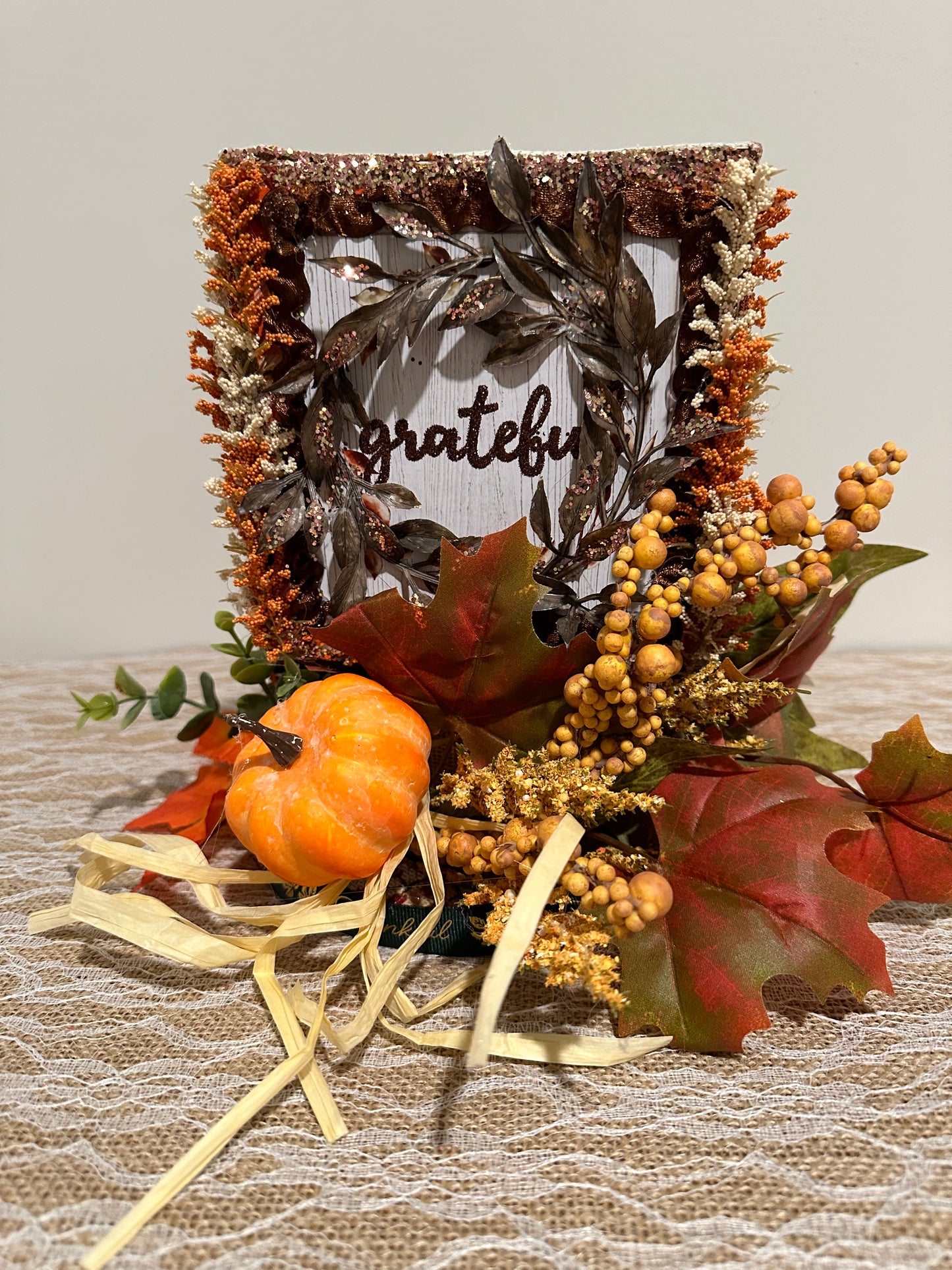 z. Blessed - Grateful - Thankful (Centerpiece, Entrance, and Thanksgiving Decor)