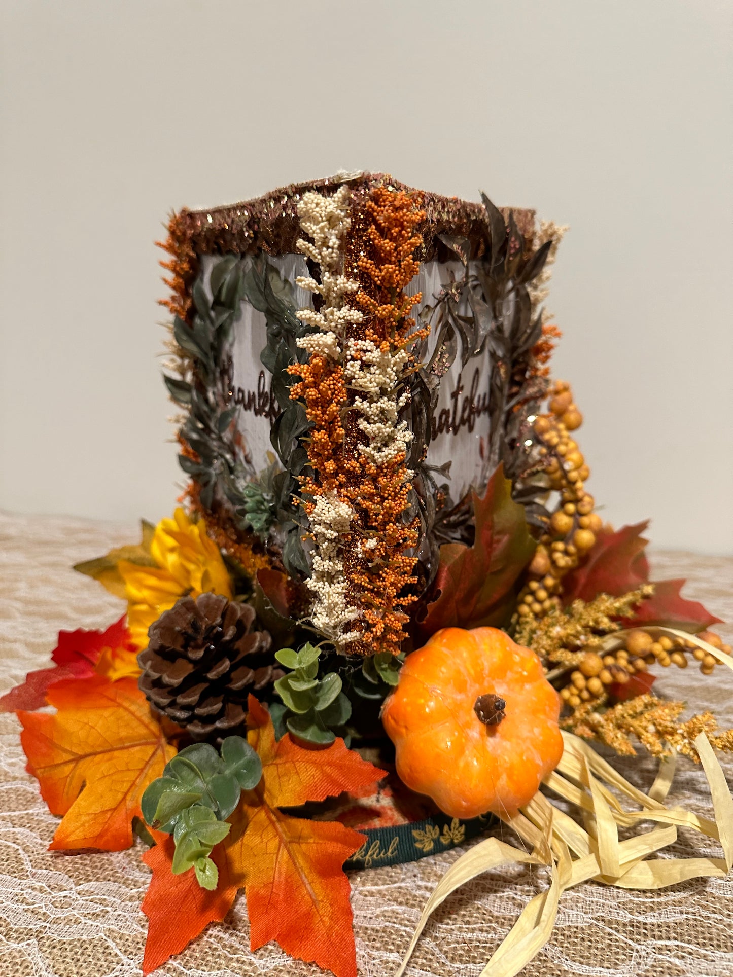 z. Blessed - Grateful - Thankful (Centerpiece, Entrance, and Thanksgiving Decor)