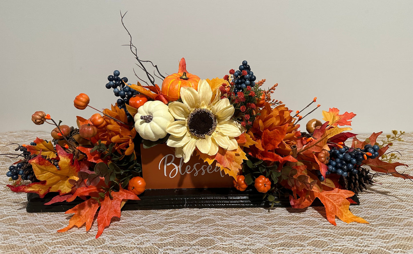 Thanksgiving Fall Tabletop Decor, Blessed