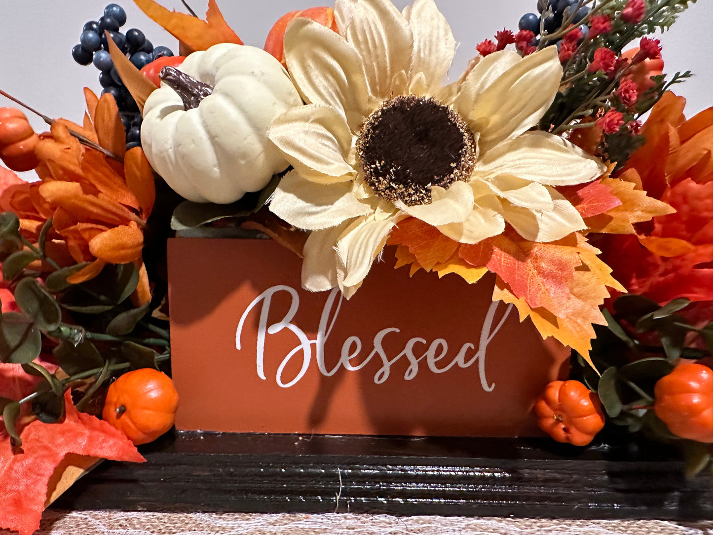Thanksgiving Fall Tabletop Decor, Blessed