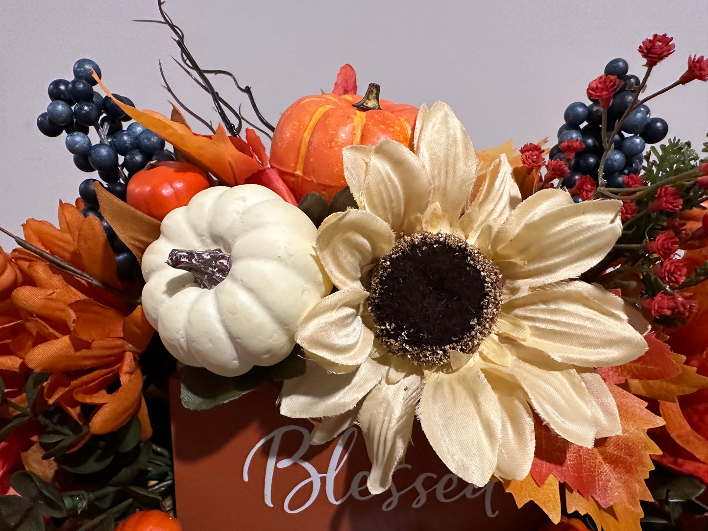 Thanksgiving Fall Tabletop Decor, Blessed