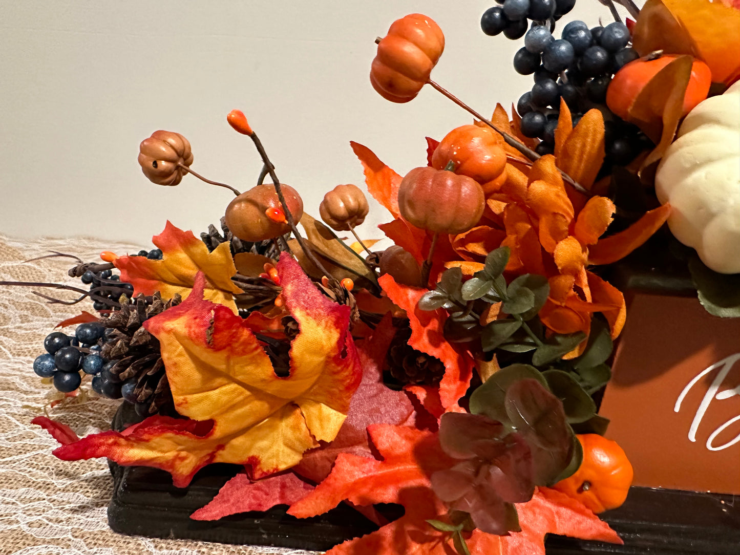 Thanksgiving Fall Tabletop Decor, Blessed