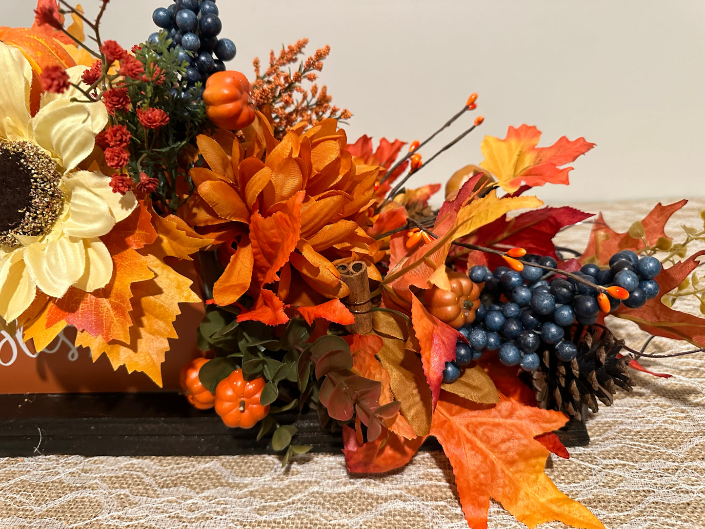 Thanksgiving Fall Tabletop Decor, Blessed