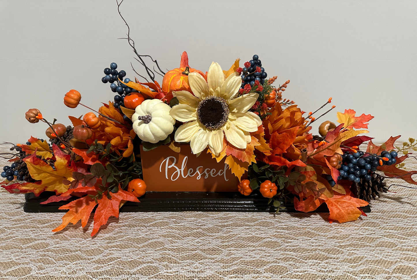 Thanksgiving Fall Tabletop Decor, Blessed