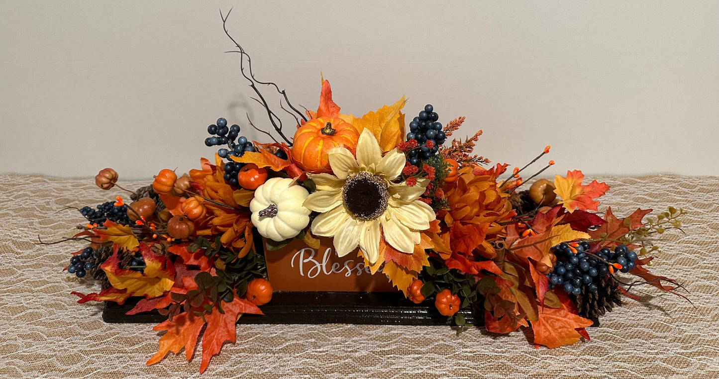 Thanksgiving Fall Tabletop Decor, Blessed