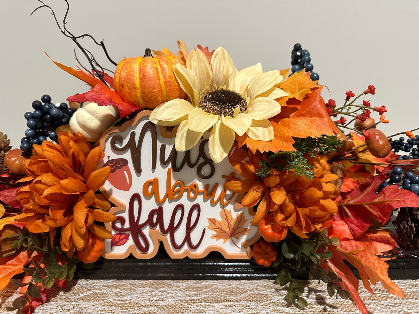 Thanksgiving Fall Centerpiece Decor, Nut About Fall