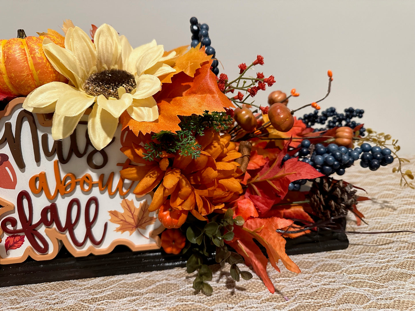 Thanksgiving Fall Centerpiece Decor, Nut About Fall