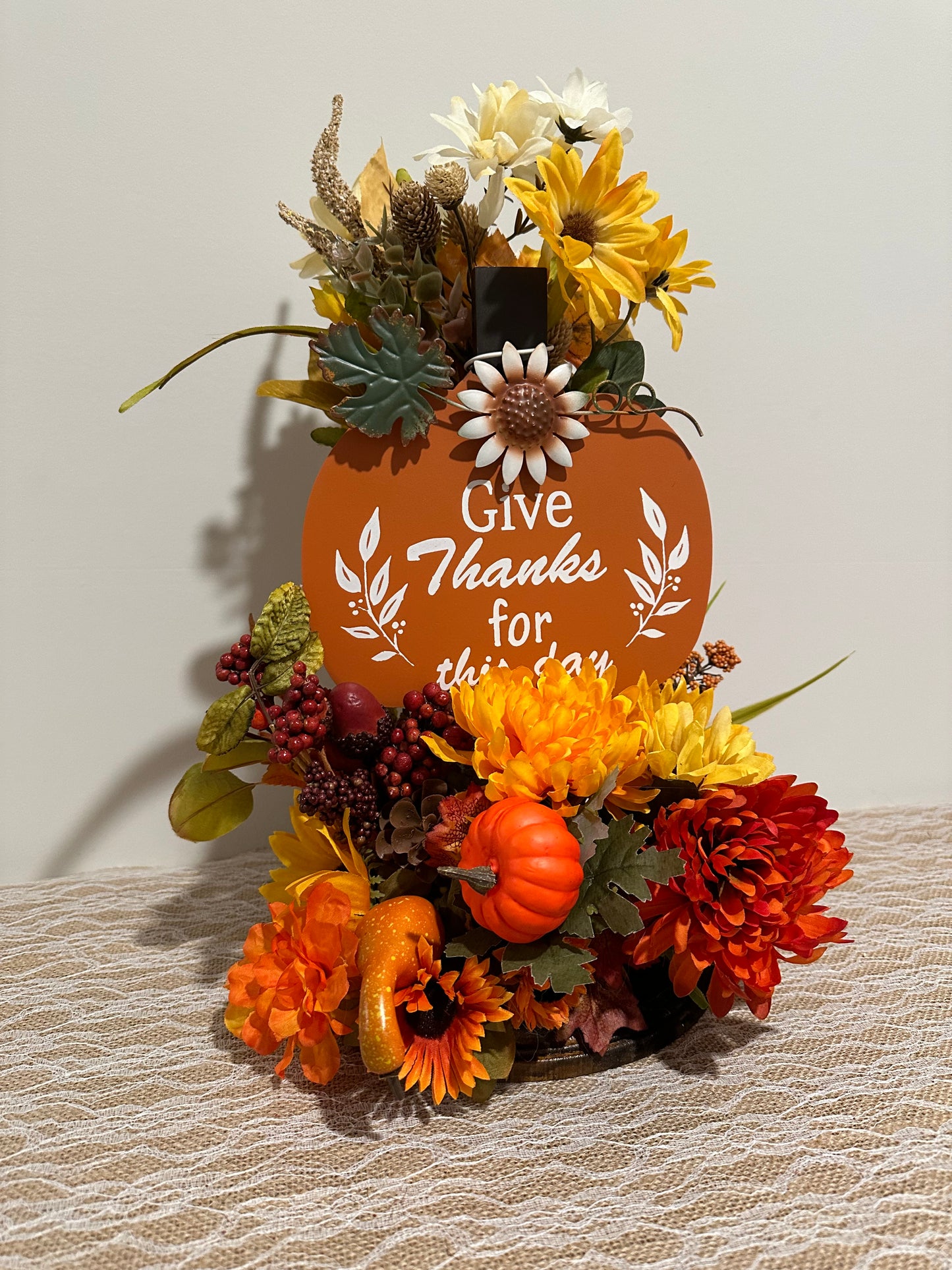 Orange Pumpkin - Give Thanks for This Day