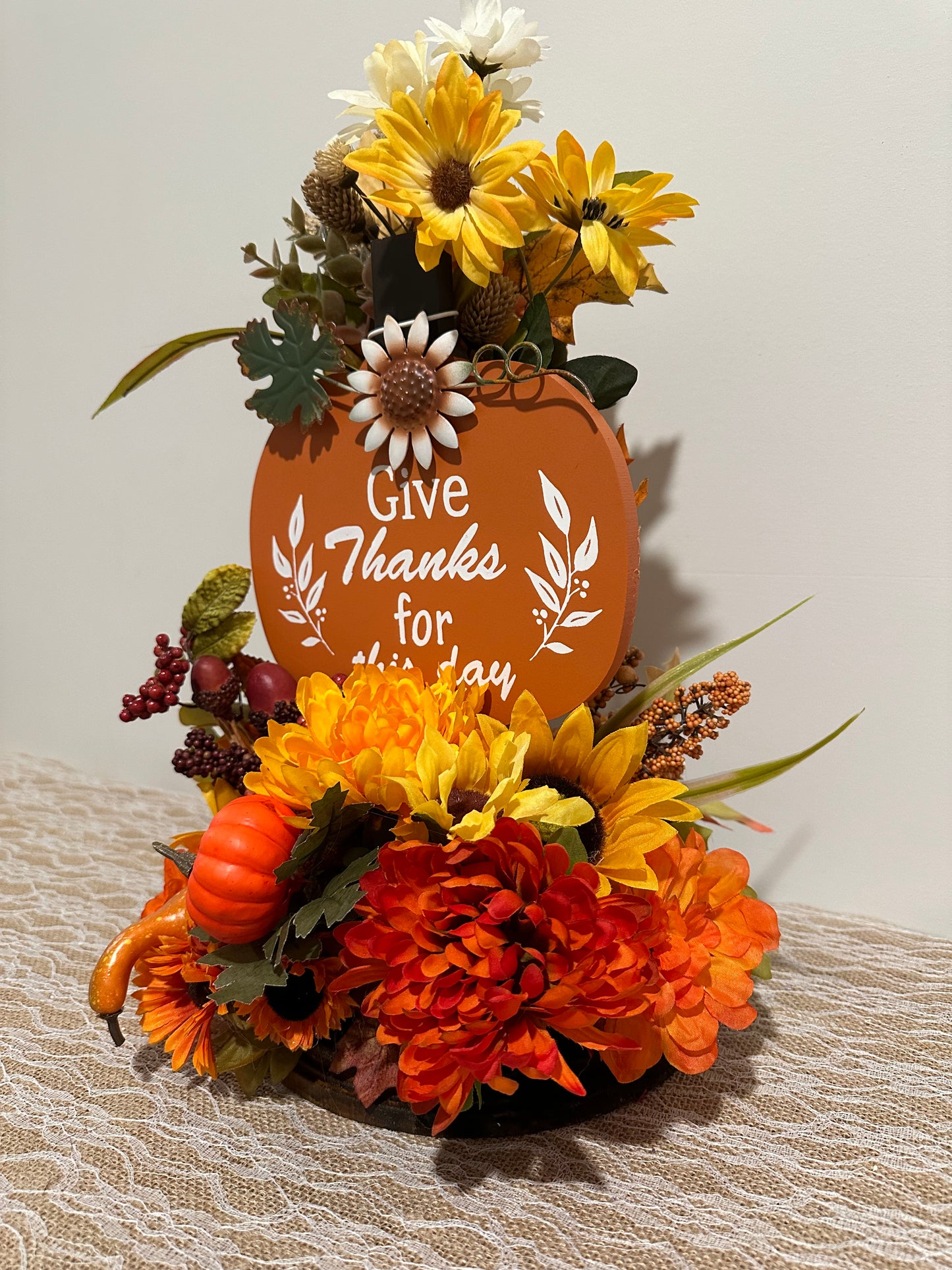 Orange Pumpkin - Give Thanks for This Day
