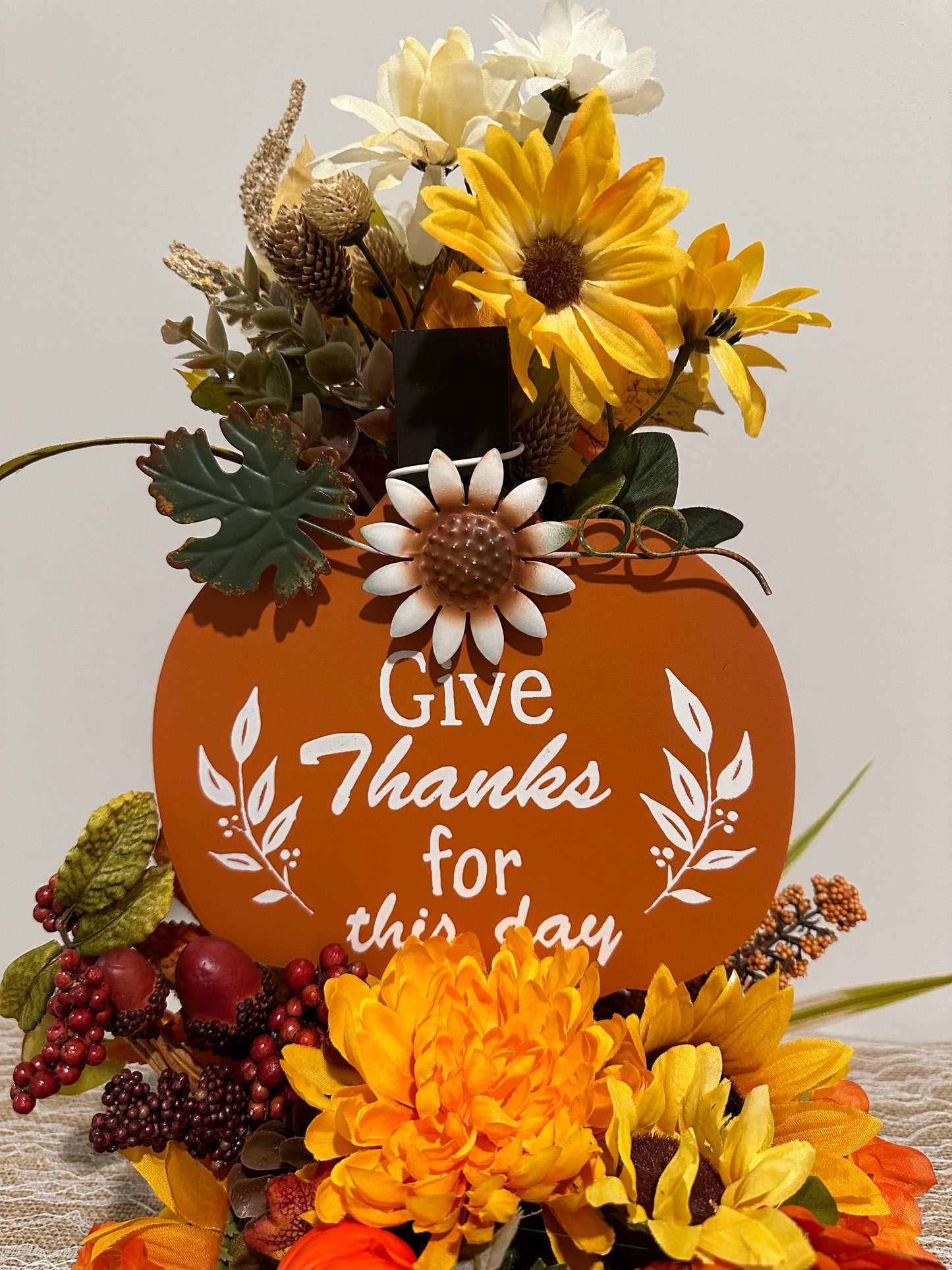 Orange Pumpkin - Give Thanks for This Day