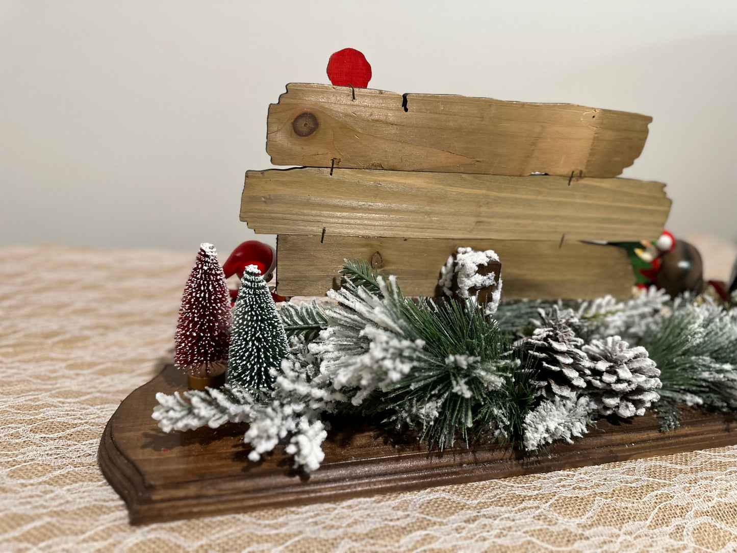 Christmas Tabletop - Santa Claus, Elf, and Gift Decor - Merry Christmas 1A