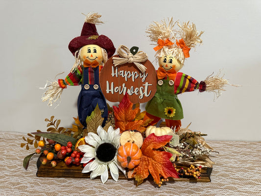 z. Festive Happy Harvest White Sunflower Medium Platform