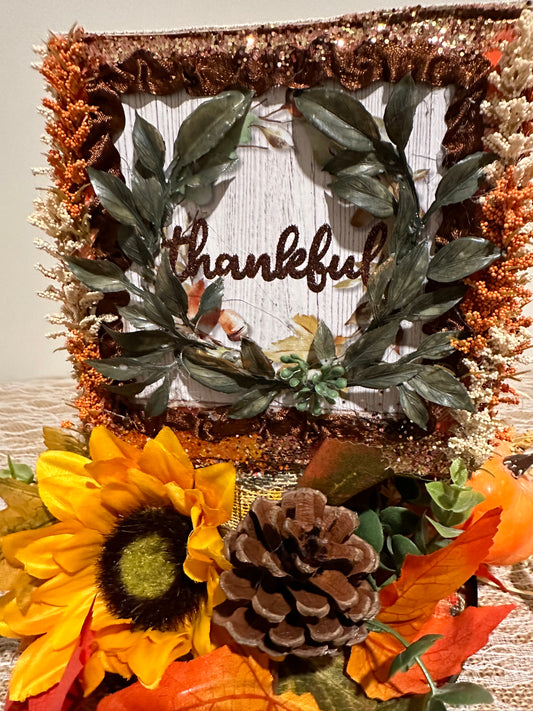 z. Blessed - Grateful - Thankful (Centerpiece, Entrance, and Thanksgiving Decor)