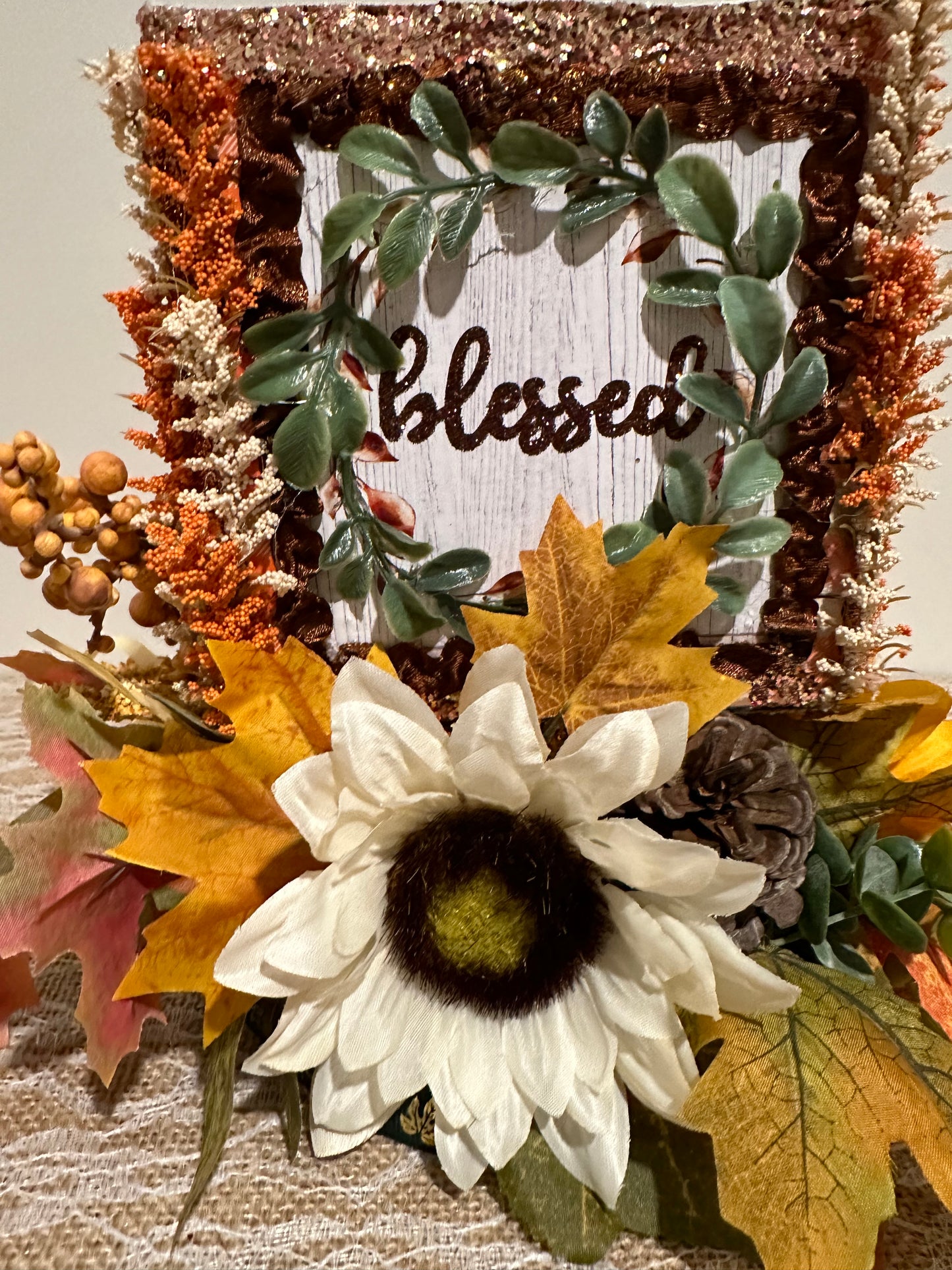 z. Blessed - Grateful - Thankful (Centerpiece, Entrance, and Thanksgiving Decor)