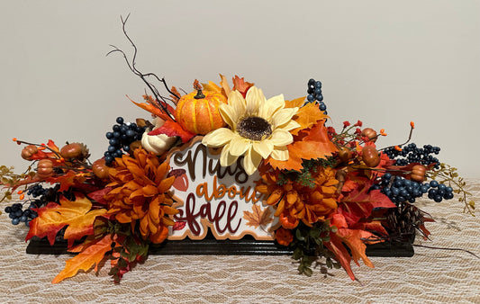 Thanksgiving Fall Centerpiece Decor,  Nut About Fall